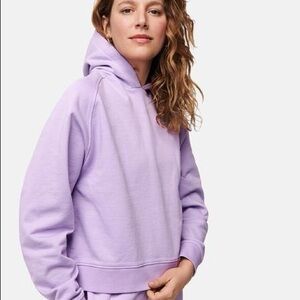 Outdoor voices nimbus Lilac Women's Hoodie cotton terry medium pastel spring